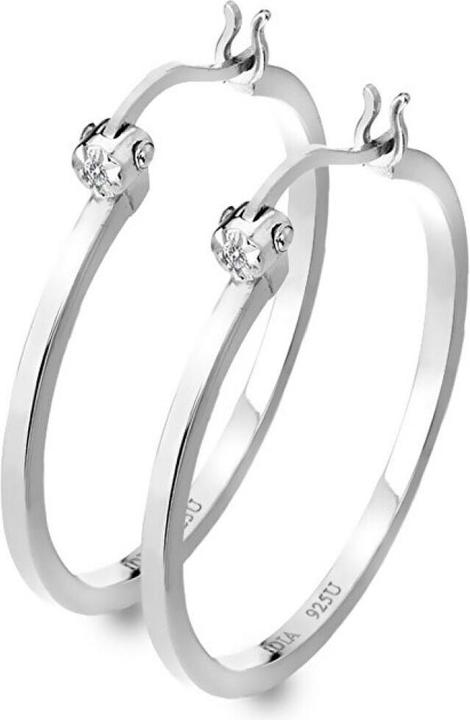 Immagine prodotto Hot Diamonds Orecchini in argento con diamanti Hoops DE625 (Argento)