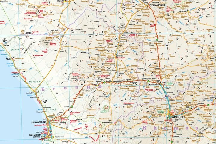 Actual product image Landkarte Namibia (1:1.200.000)