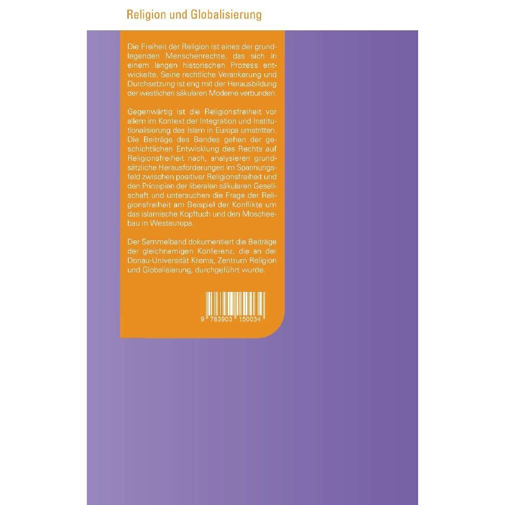 Thumbnail - Die Freiheit der Religion, Fachbücher von Ernst Fürlinger