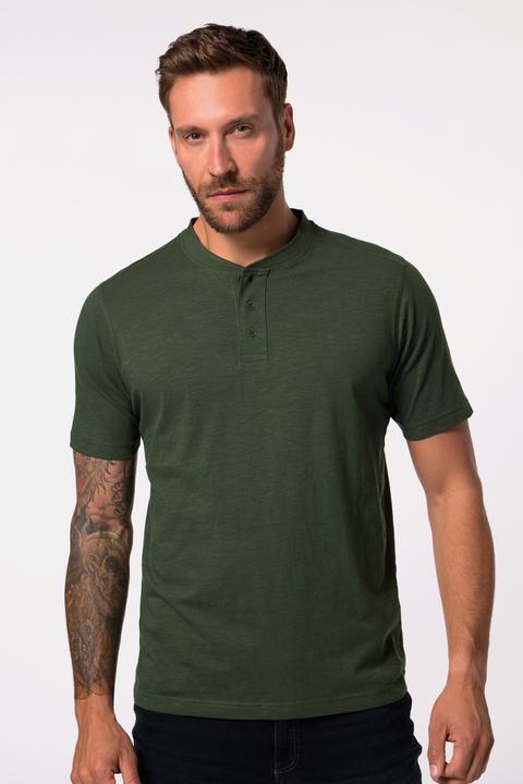 Produktbild JP1880 Henley, Halbarm, Rundhals mit Knopfleiste (8XL)