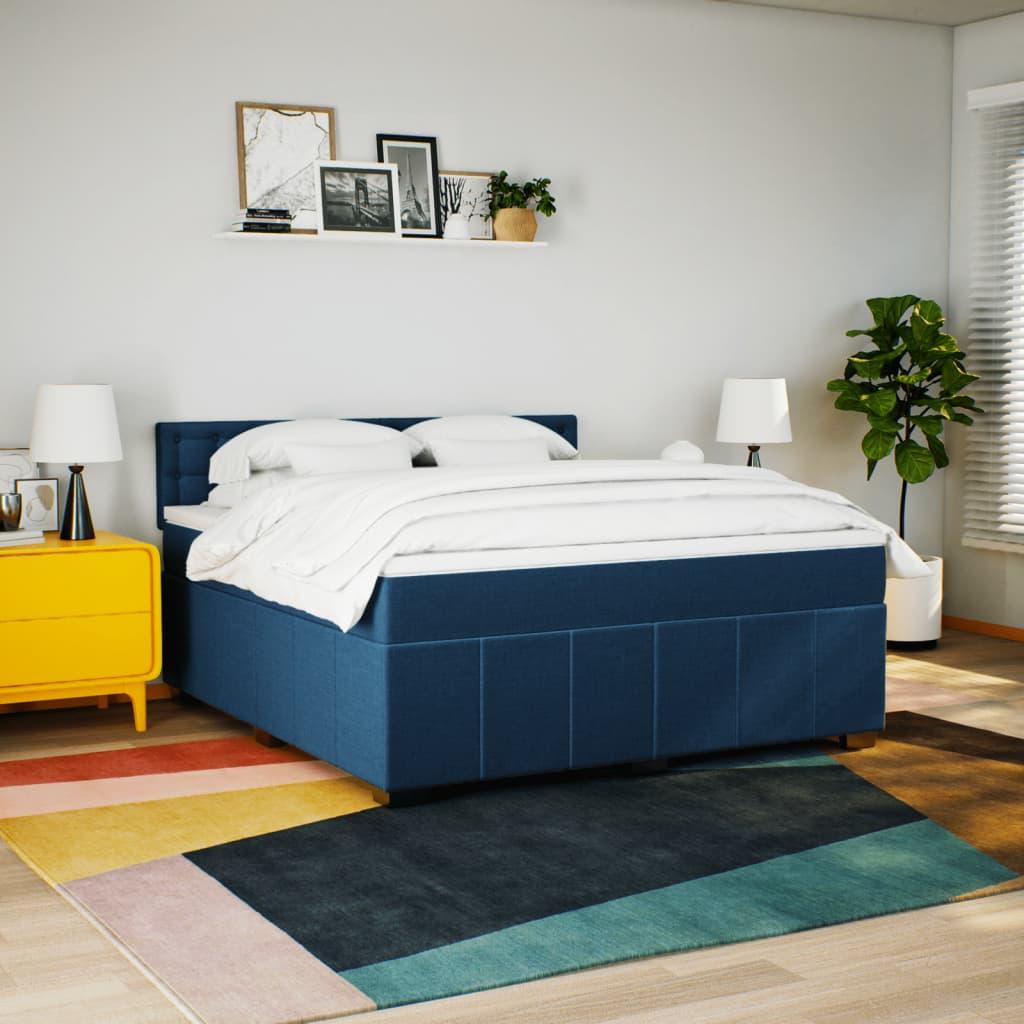 Thumbnail - VidaXL, Bett, Bo x springbett mit Matratze 200 x 200 cm Stoff (200 x 200 cm)