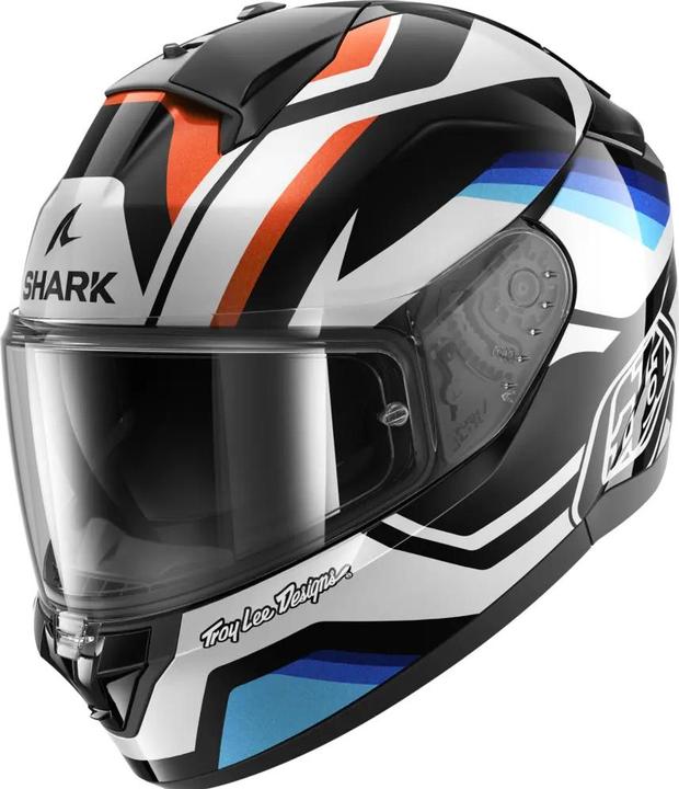 Black, Blue, White
