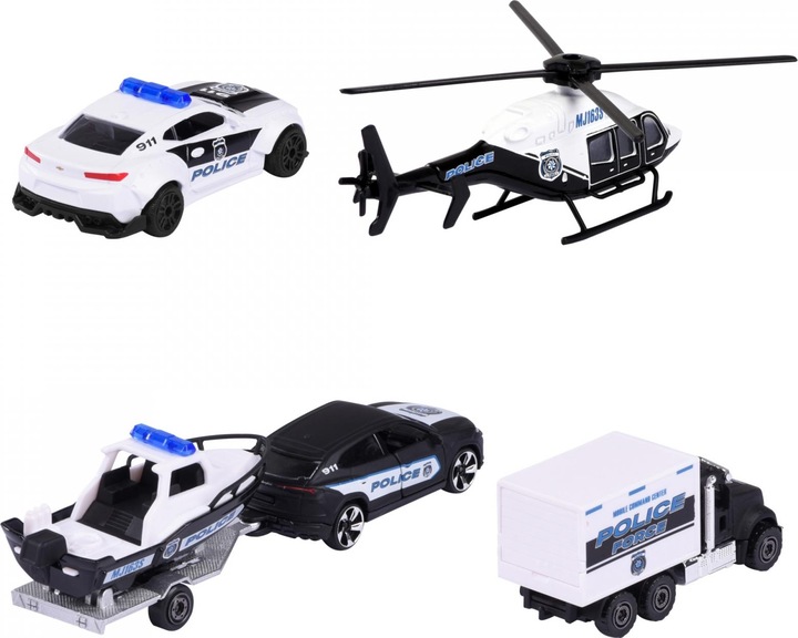 Actual product image Majorette Police Force 4 Pieces Giftpack