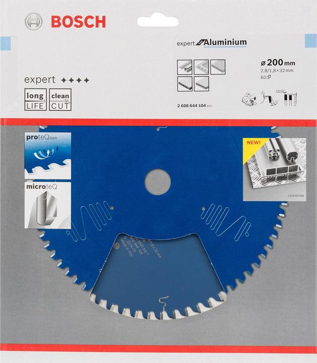 Produktbild Bosch Professional Zubehör Kreissägeblatt Expert for Aluminium, 200 x 32 x 2,8 mm, 60