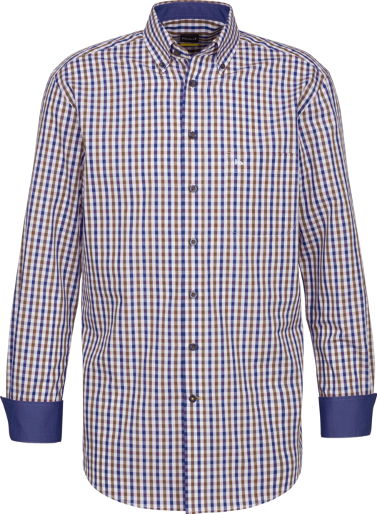 Actual product image Kauf Firenze button down modern fit long sleeve with contrast (39)
