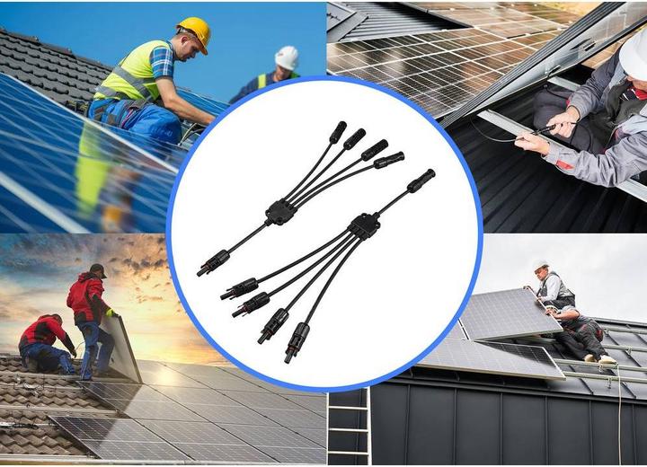 Actual product image Sygonix SY-6407994 Solar system connection adapter cable black 46.5 cm (Solar cable)