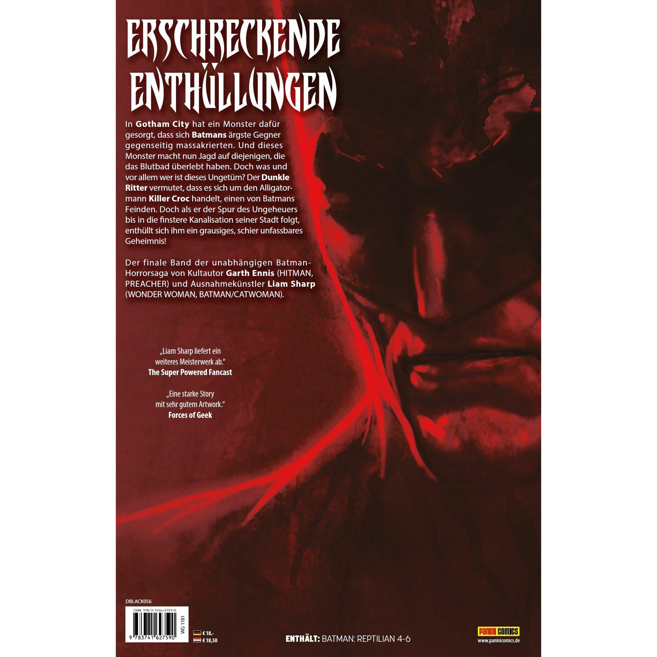 Thumbnail - Batman: Das Reptil, Belletristik von Garth Ennis, Liam Sharp