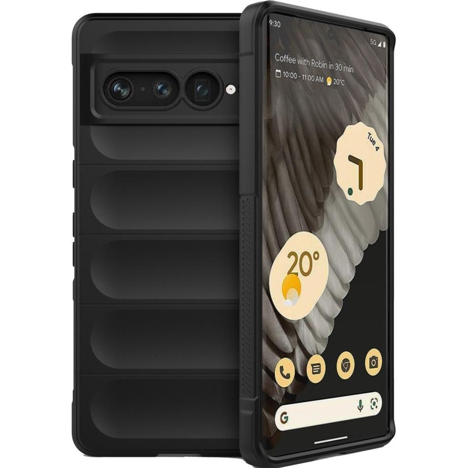 Screenguard CloudCase Google Pixel 7 Pro TPU Hülle (Google Pixel 7 Pro), Smartphone Hülle, Schwarz