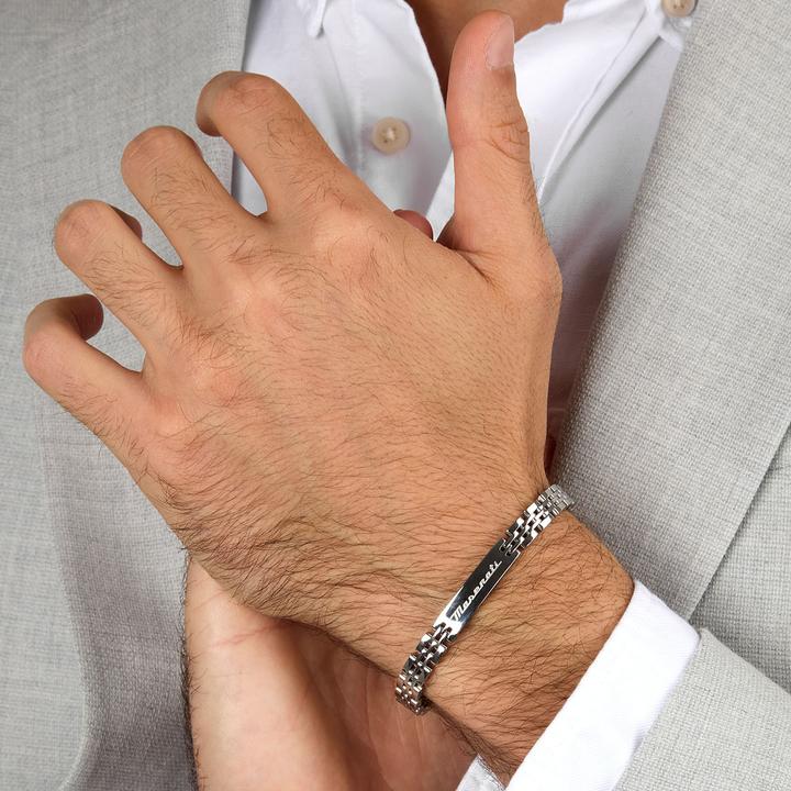 Immagine prodotto Maserati Bracciale iconico (21.50 cm, Acciaio inossidabile)