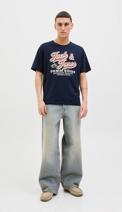 Actual product image Jack & Jones Jjelogo Tee Ss O-Neck 2 Col Aw25 Sn (M)