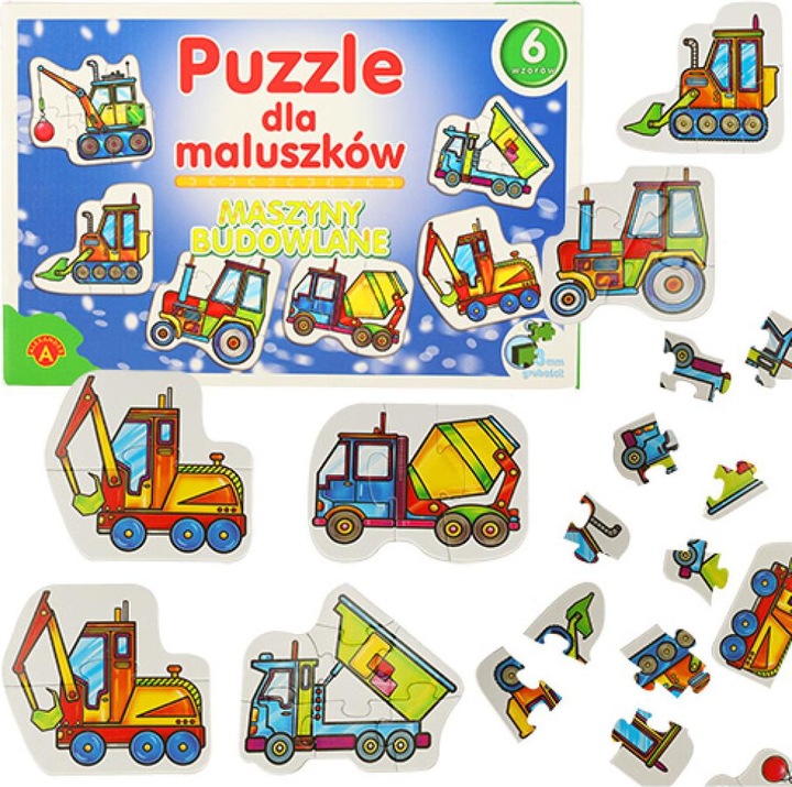 Immagine prodotto Alexander Puzzle di Maluszków - Maszyny Budowlane (27 pezzi)