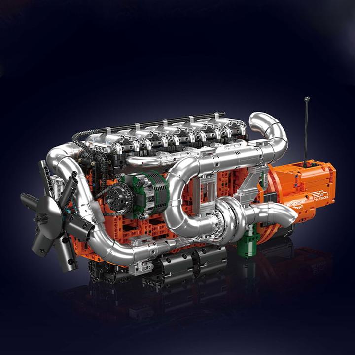 Image du produit Mould King Inline-6 Truck Motor & Getriebe