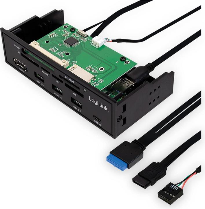 Produktbild LogiLink Multifunktions-Panel (SATA)