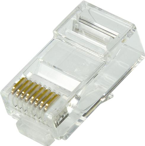 Image du produit LogiLink Connecteurs modulaires RJ45 Cat.6A UTP, avec embout et guide d'enfilage, 100 pièces de chaque (Câble réseau Connecteur)