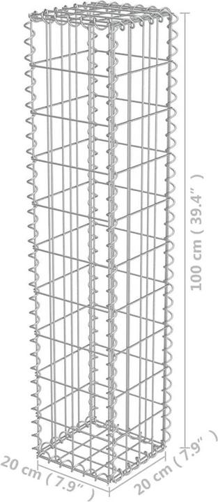 Produktbild vidaXL Gabionenwand