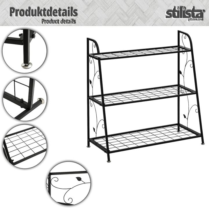 Produktbild Stilista Pflanzenregal, 3 Ablagefächer