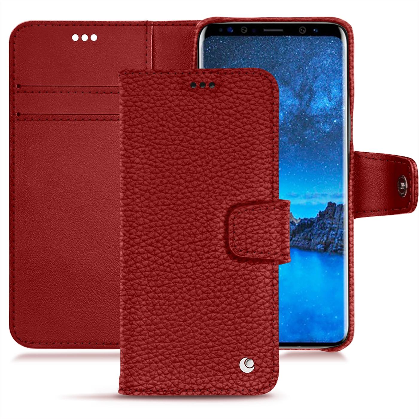 Thumbnail - Noreve Lederschutzhülle vertikal (Apple iPhone 7 Plus), Smartphone Hülle, Orange