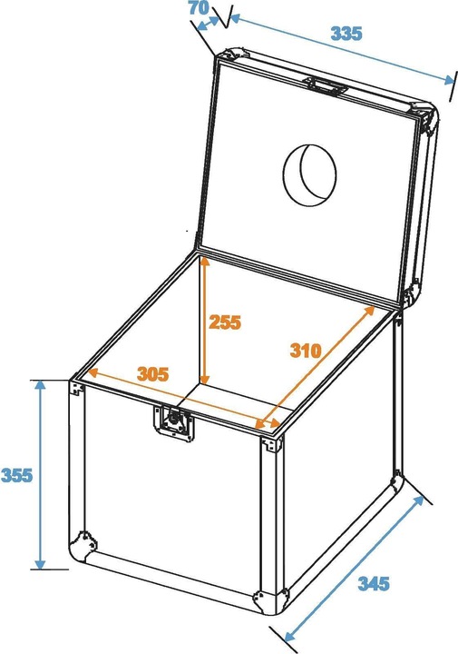 Produktbild Roadinger Flightcase Spiegelkugel 30cm (Zubehör)