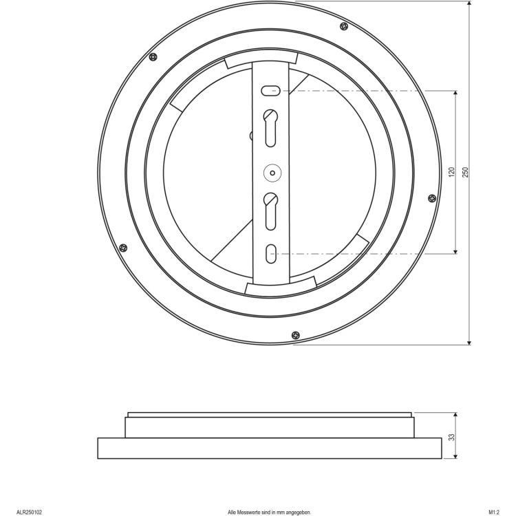 Thumbnail - EVN, Wandleuchte + Deckenleuchte, ALR250102 (1230 lm)