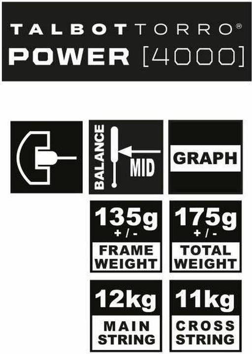Produktbild Talbot Torro Sqashschläger Power 4000