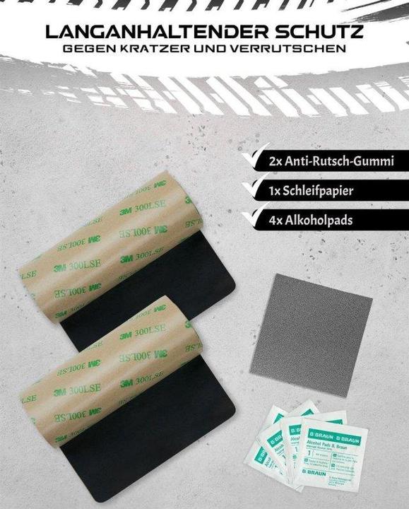 Ivality Kennzeichenhalter Magnet Erweiterung Gummimatten Clean