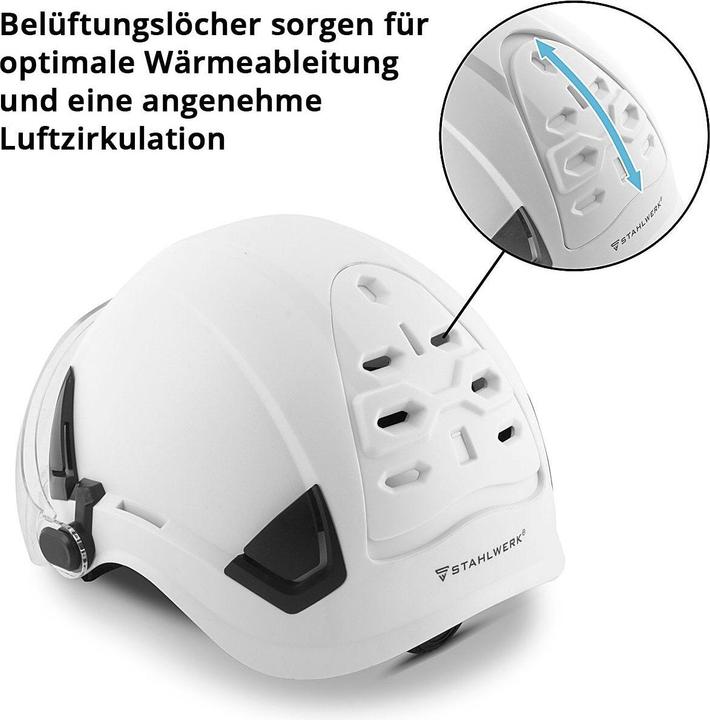Image du produit Stahlwerk Casque de protection SVH-100 ST avec visière EN397 EN166 Casque forestier (53 - 64 cm)