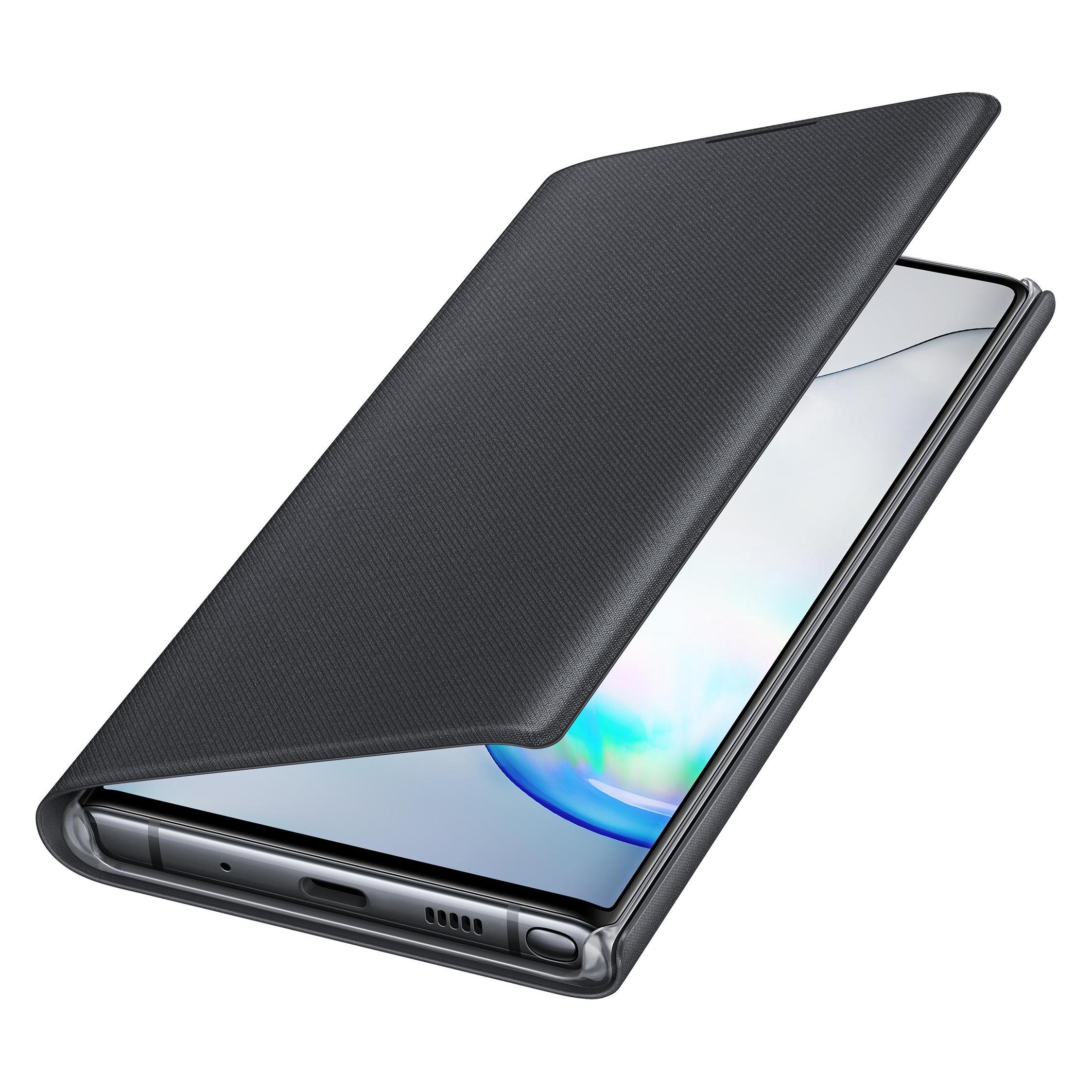Samsung LED View Cover (Samsung Galaxy Note 10), Smartphone Hülle, Schwarz