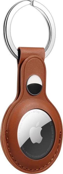 Actual product image Ueli Express Leatherette keyring holder for Apple AirTag Brown