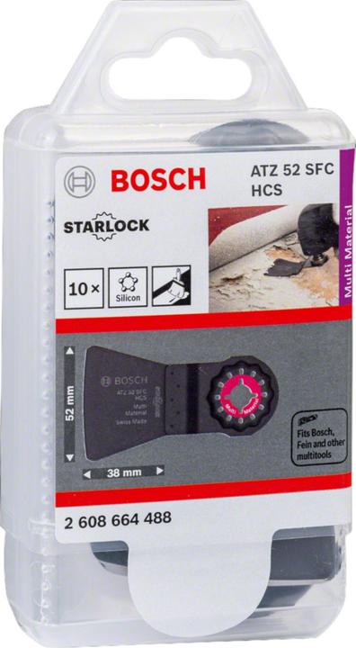 Produktbild Bosch Professional Zubehör HCS Schaber ATZ 52 SFC, flexibel, 52 x 38 mm, 10er-Pack