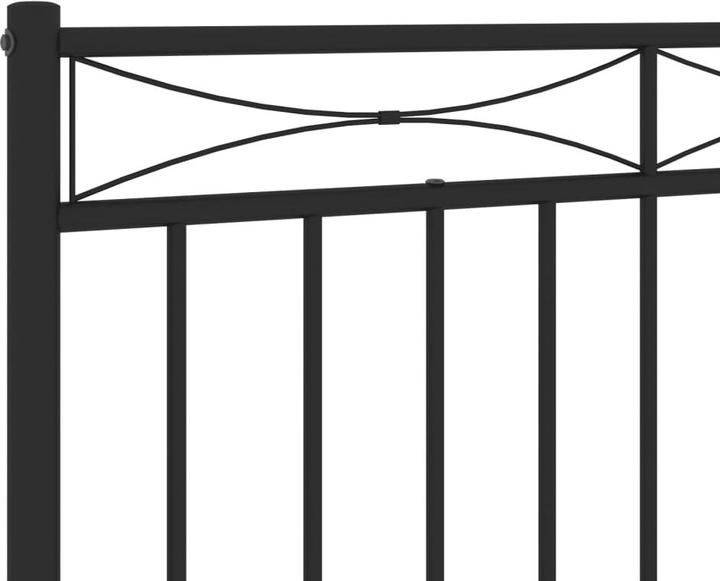 Produktbild vidaXL Kopfteil Metall Schwarz 200 cm,Farbe: Schwarz,Material (206 x 3 x 97 cm)