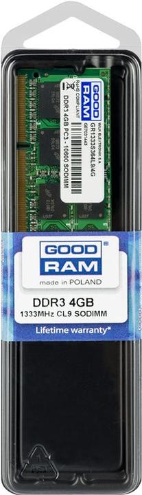 Actual product image Goodram Gr1333s364l9s (1 x 4GB, 1333 MHz, DDR3-RAM, SO-DIMM)