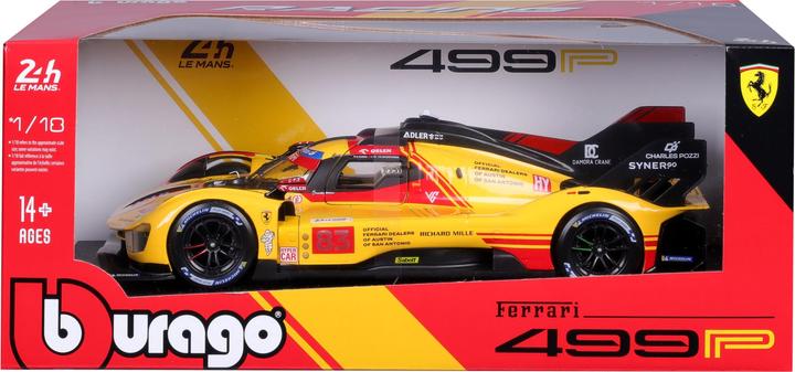 Produktbild Bburago Ferrari 499P 2024 1/18 gelb