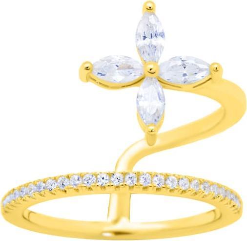 Immagine prodotto Candy Anello Celia, argento 925, placcato oro (58, 925 Argento)