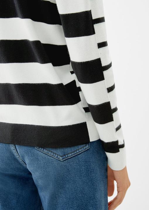 Produktbild s.Oliver Strickjacke Strickjacke mit Streifenmuster (36)