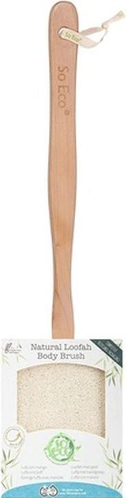 Actual product image ECO Flat Loofah With Wooden Handle