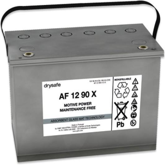 Exide, Versorgungsbatterie, AF 12 090 XOS Blei Akku mit M6 Schraubanschluss 12V, 89500mAh (12 V)