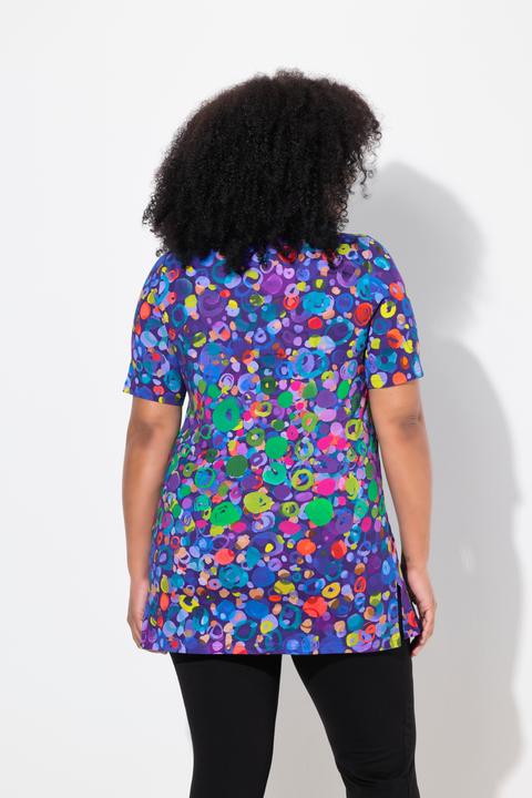 Produktbild Ulla Popken Longshirt, A-Linie, Rundhals, Keyhole, Halbarm (58)