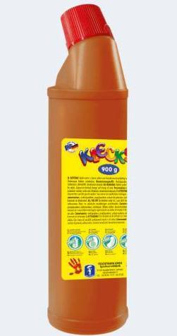 Produktbild Feuchtmann Spielwaren 633.060-19 - Klecksi Fingermalfarbe Big Bottle, 900 g in Flasche, braun (900 ml)