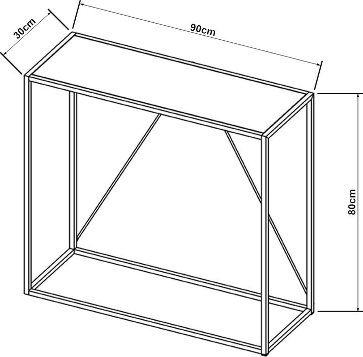 Image du produit En.Casa Austevoll (90 x 30 x 80 cm)