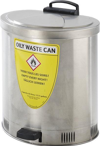 Immagine prodotto kaiserkraft Contenitore di sicurezza per lo smaltimento, coperchio a chiusura automatica (65 l)