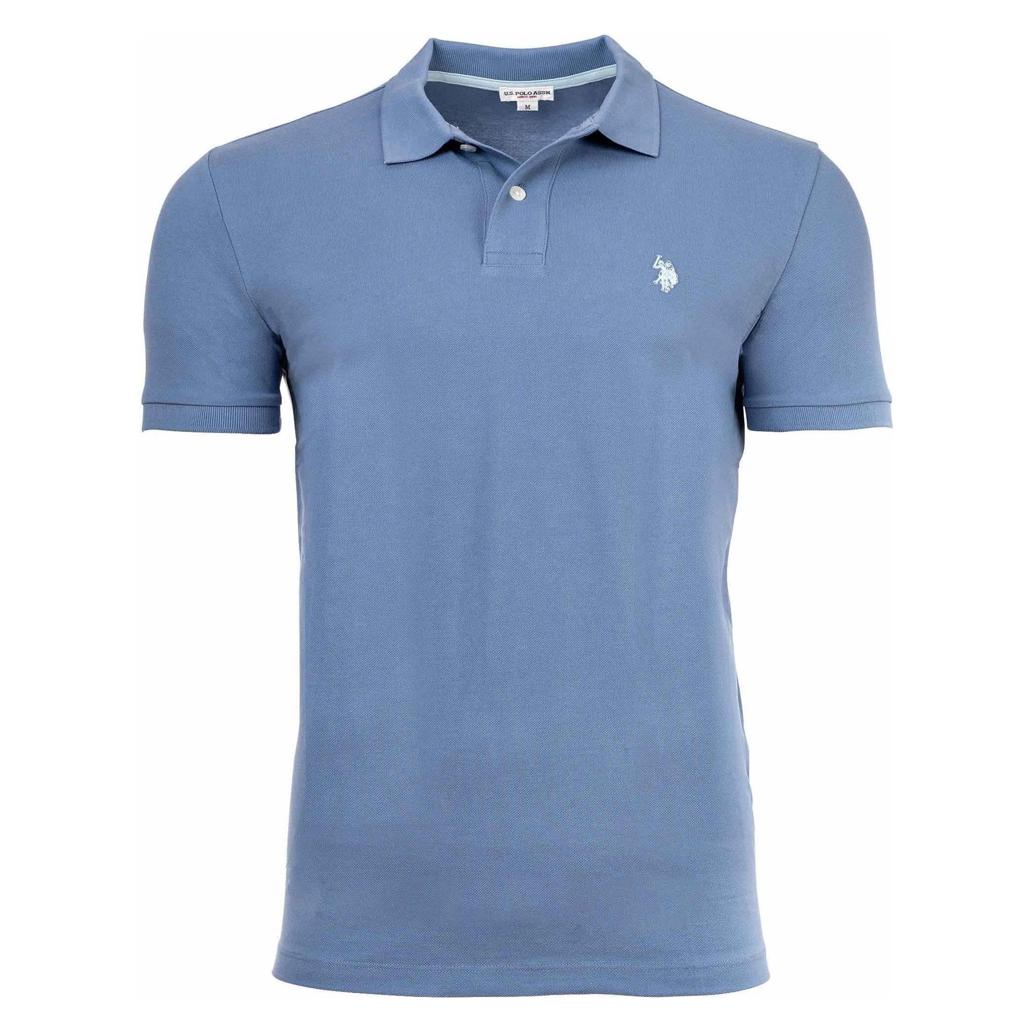 U.S. Polo, Herren, Shirts, Poloshirt Sportlich Bequem Sitzend Carded Piquet, Blau, (Xl)