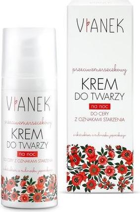 Actual product image Vianek VIANEK Przeciwzmarszczkowy krem do twarzy do cery z oznakami starzenia na noc 50ml (50 ml, Night cream)