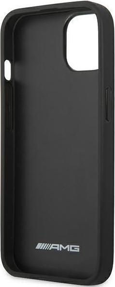 Immagine prodotto Mercedes AMG AMHCP14MGSEBK Custodia rigida per iPhone 14 Plus 6,7" in pelle nera con linee in rilievo (Apple iPhone 14 Plus)