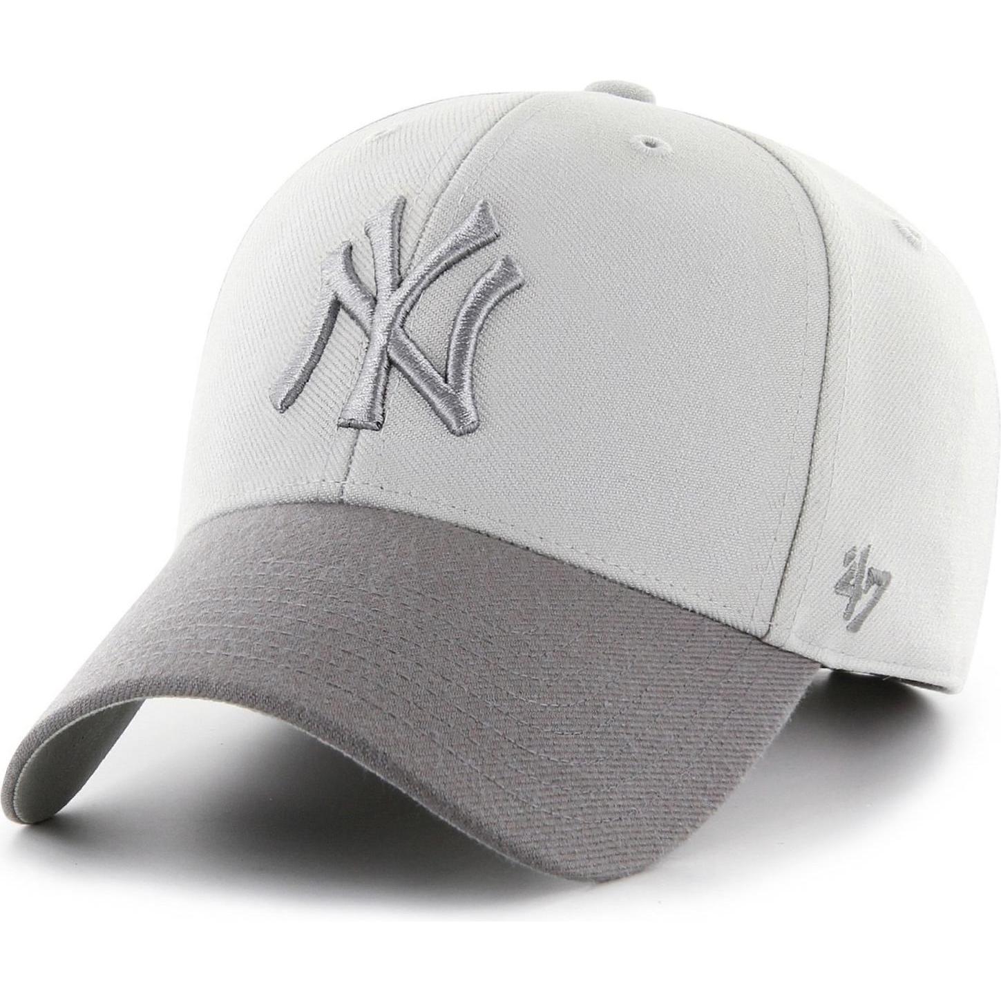 47 Brand, Herren, Cap, MLB New York Yankees, Grau, (One Size)