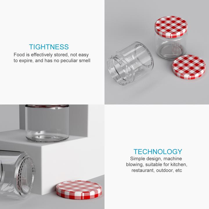 Produktbild Intirilife Einmachgläser mit Deckel (25 Stk., 0.15 l)