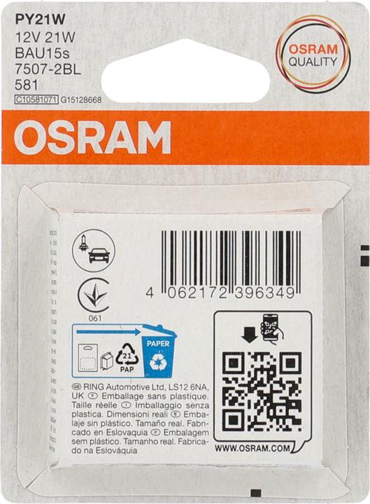 Image du produit Osram Ligne originale (PY21W)