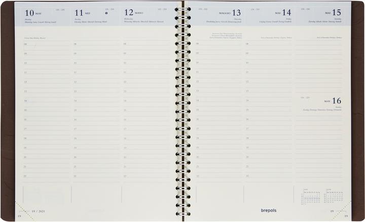 Produktbild Brepols Agenda Timing Calvi 2023 668700840 orange, 1W/2S, 17.1x22cm (A5, Niederländisch, Französisch, Englisch, Italienisch, Deutsch)