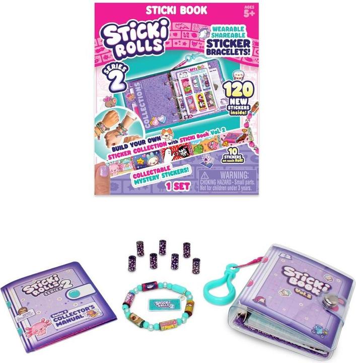 Immagine prodotto Jazwares Sticki Rolls Sticki Book Pack W2 (120 Adesivo)