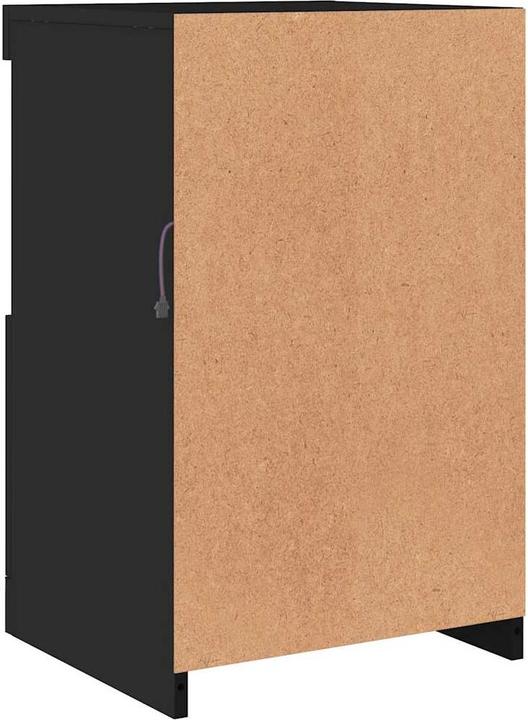 Actual product image vidaXL Side cabinet with LED lights black (41 x 37 x 67 cm)