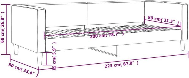 Produktbild vidaXL Tagesbett (Recamiere)